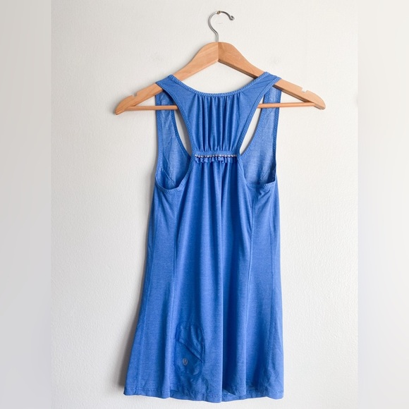 Lululemon Run Silver Bullet Sleeveless Tech Tank Top Running Ruffle Reflective 2 - Picture 8 of 11